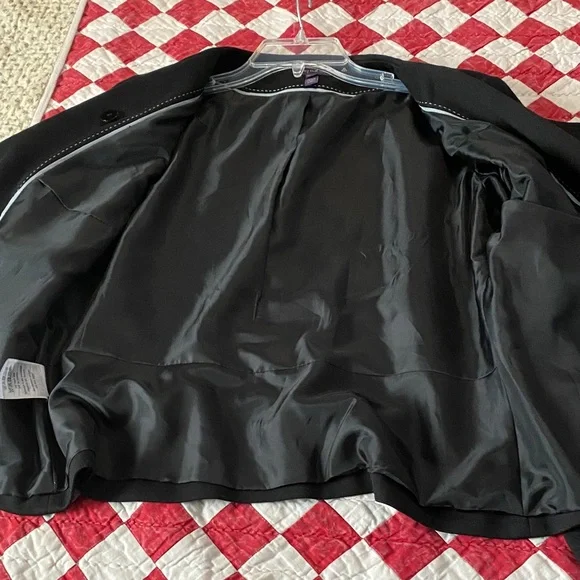 Long Tall Sally size 12 Black Women's Pantsuit with Zipper Detail - Picture 7 of 16